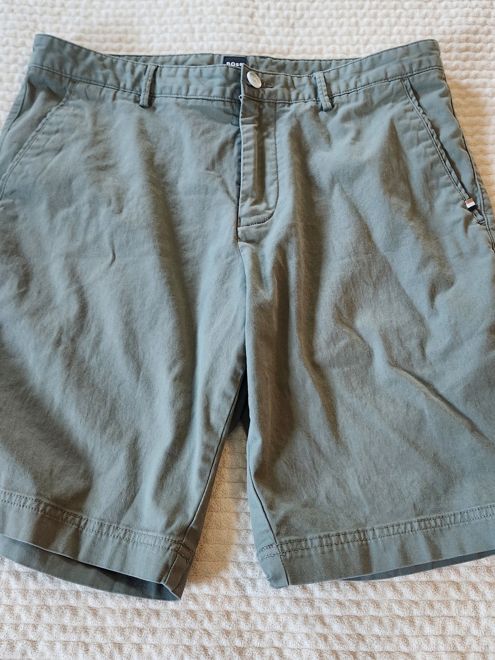 Boss Men's Olive Green Casual Shorts Size 32